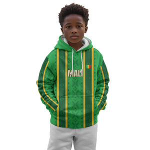 Mali Basketball Custom Kid Hoodie Mud Cloth Bogolan Pattern