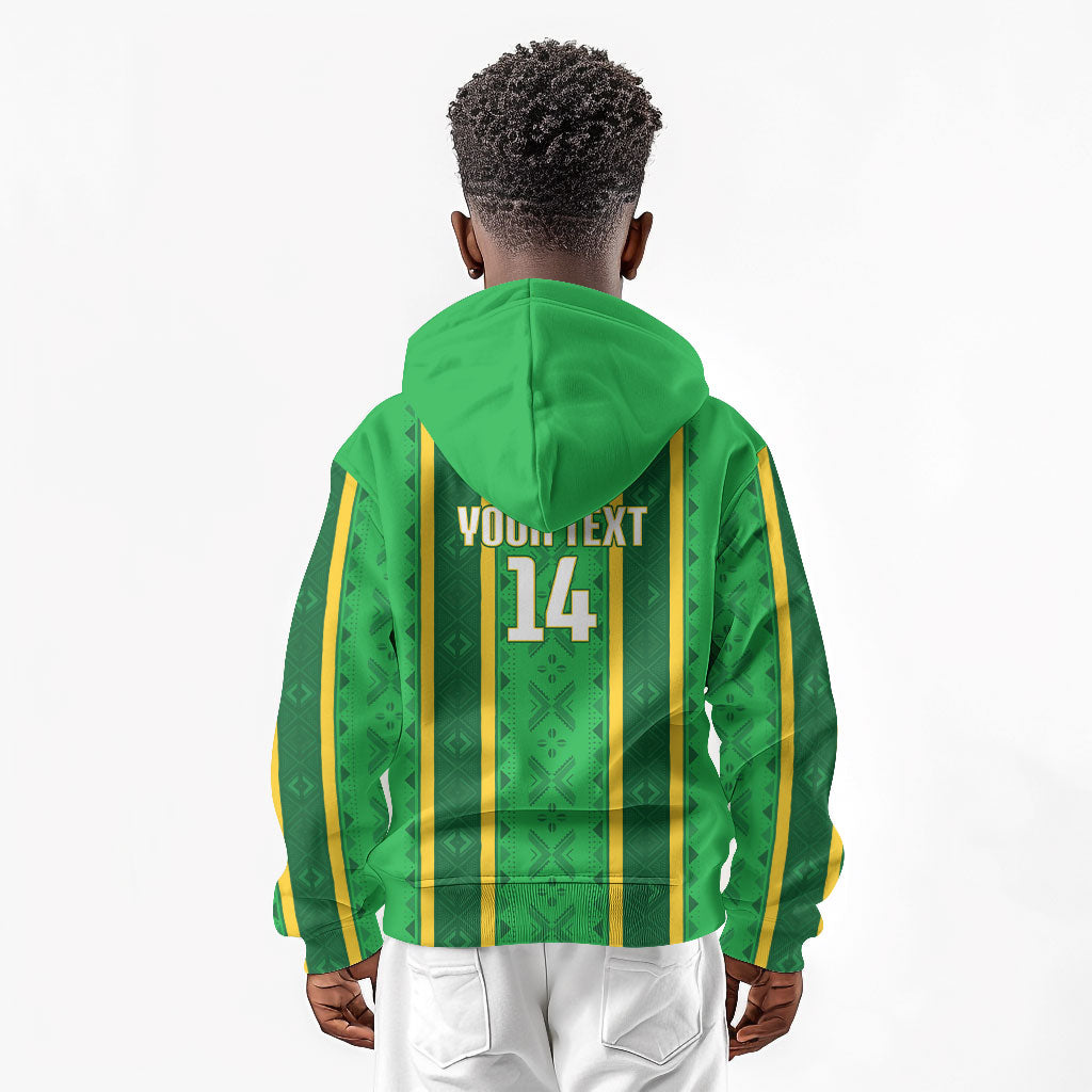 Mali Basketball Custom Kid Hoodie Mud Cloth Bogolan Pattern