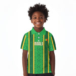 Mali Basketball Custom Kid Polo Shirt Mud Cloth Bogolan Pattern