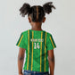 Mali Basketball Custom Kid T shirt Mud Cloth Bogolan Pattern