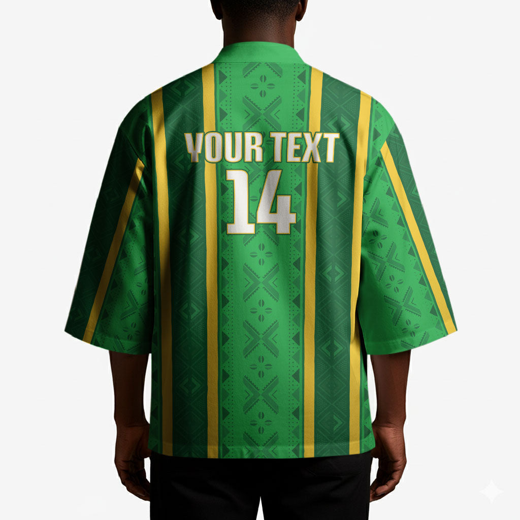 Mali Basketball Custom Kimono Mud Cloth Bogolan Pattern