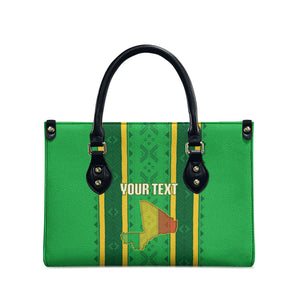 Mali Basketball Custom Leather Bag Mud Cloth Bogolan Pattern
