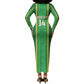 Mali Basketball Custom Long Sleeve Bodycon Dress Mud Cloth Bogolan Pattern