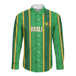 Mali Basketball Custom Long Sleeve Button Shirt Mud Cloth Bogolan Pattern