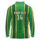 Mali Basketball Custom Long Sleeve Polo Shirt Mud Cloth Bogolan Pattern