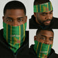 Mali Basketball Custom Neck Gaiter Mud Cloth Bogolan Pattern