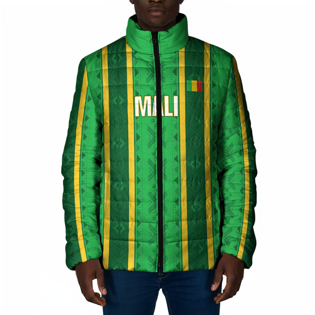 Mali Basketball Custom Padded Jacket Mud Cloth Bogolan Pattern