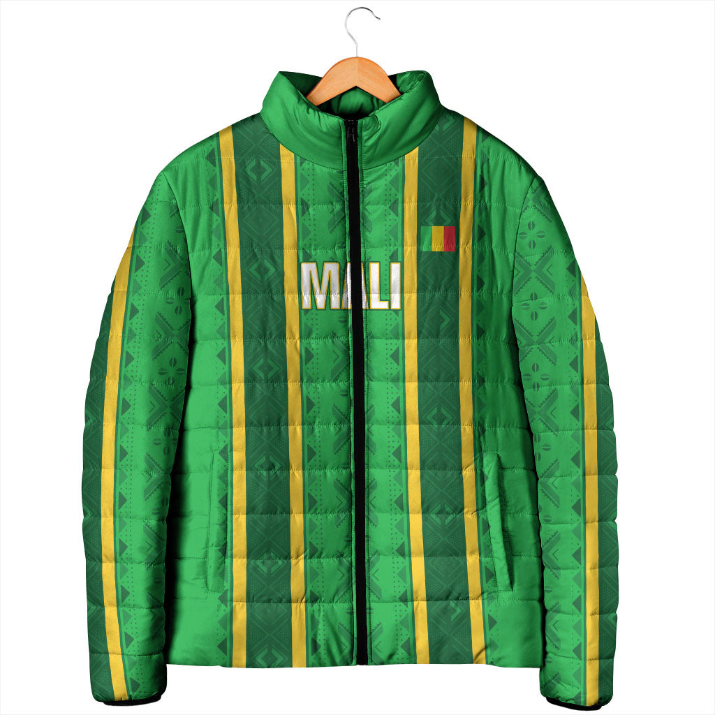 Mali Basketball Custom Padded Jacket Mud Cloth Bogolan Pattern