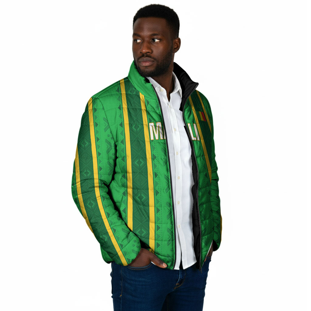 Mali Basketball Custom Padded Jacket Mud Cloth Bogolan Pattern