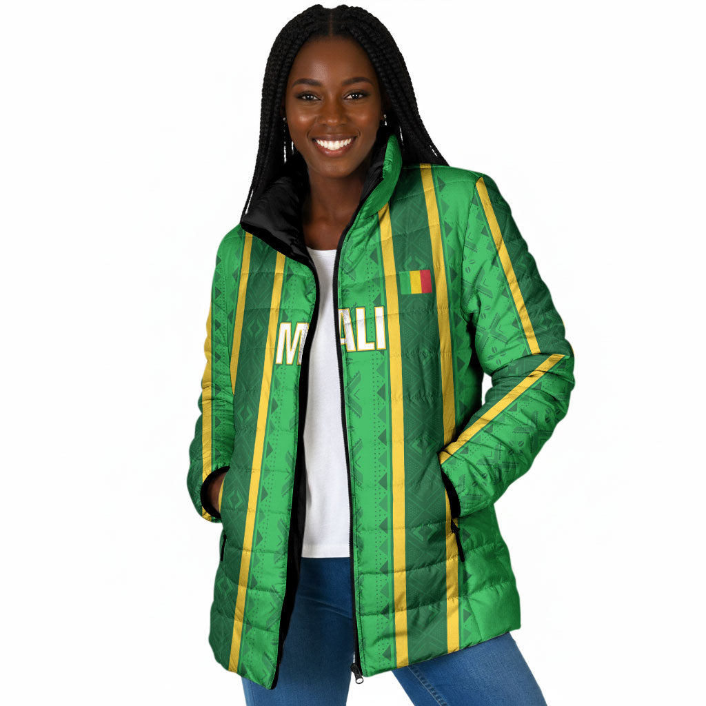 Mali Basketball Custom Padded Jacket Mud Cloth Bogolan Pattern