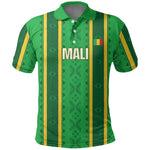 Mali Basketball Custom Polo Shirt Mud Cloth Bogolan Pattern