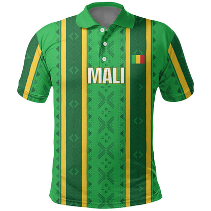 Mali Basketball Custom Polo Shirt Mud Cloth Bogolan Pattern