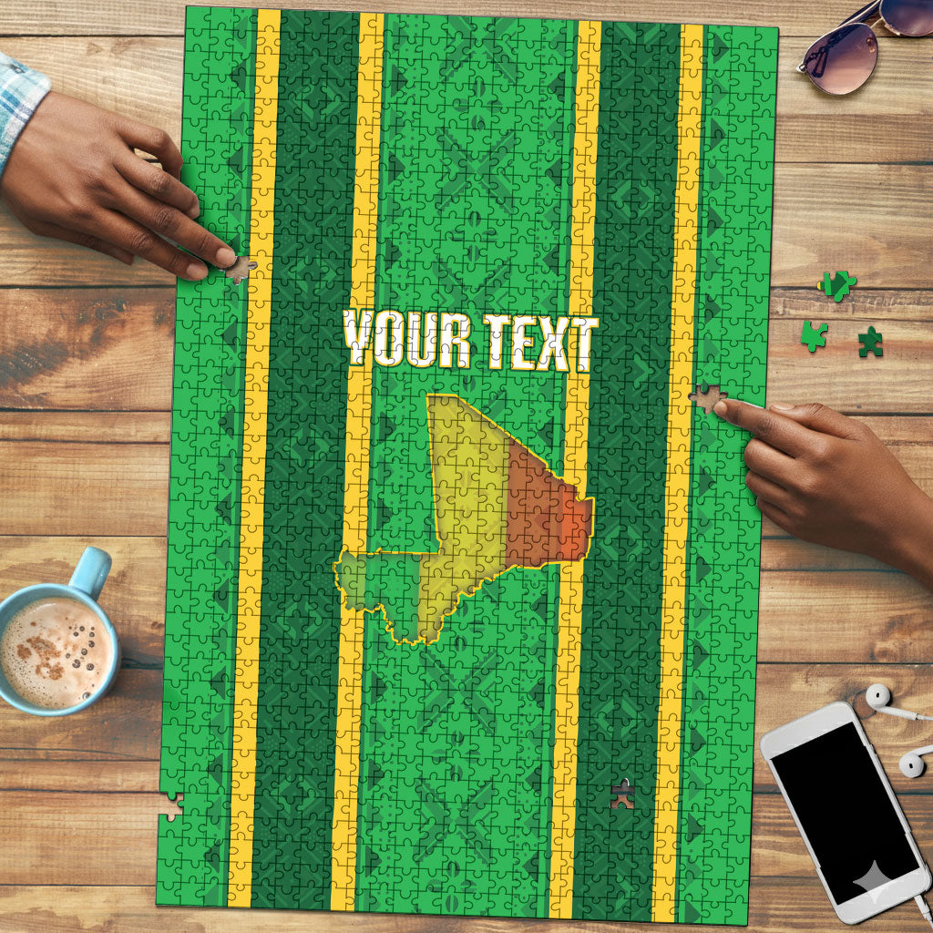 Mali Basketball Custom Puzzle Mud Cloth Bogolan Pattern