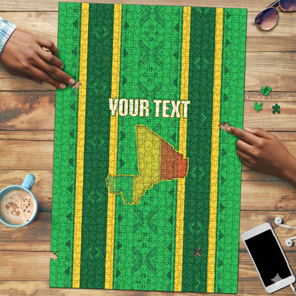 Mali Basketball Custom Puzzle Mud Cloth Bogolan Pattern