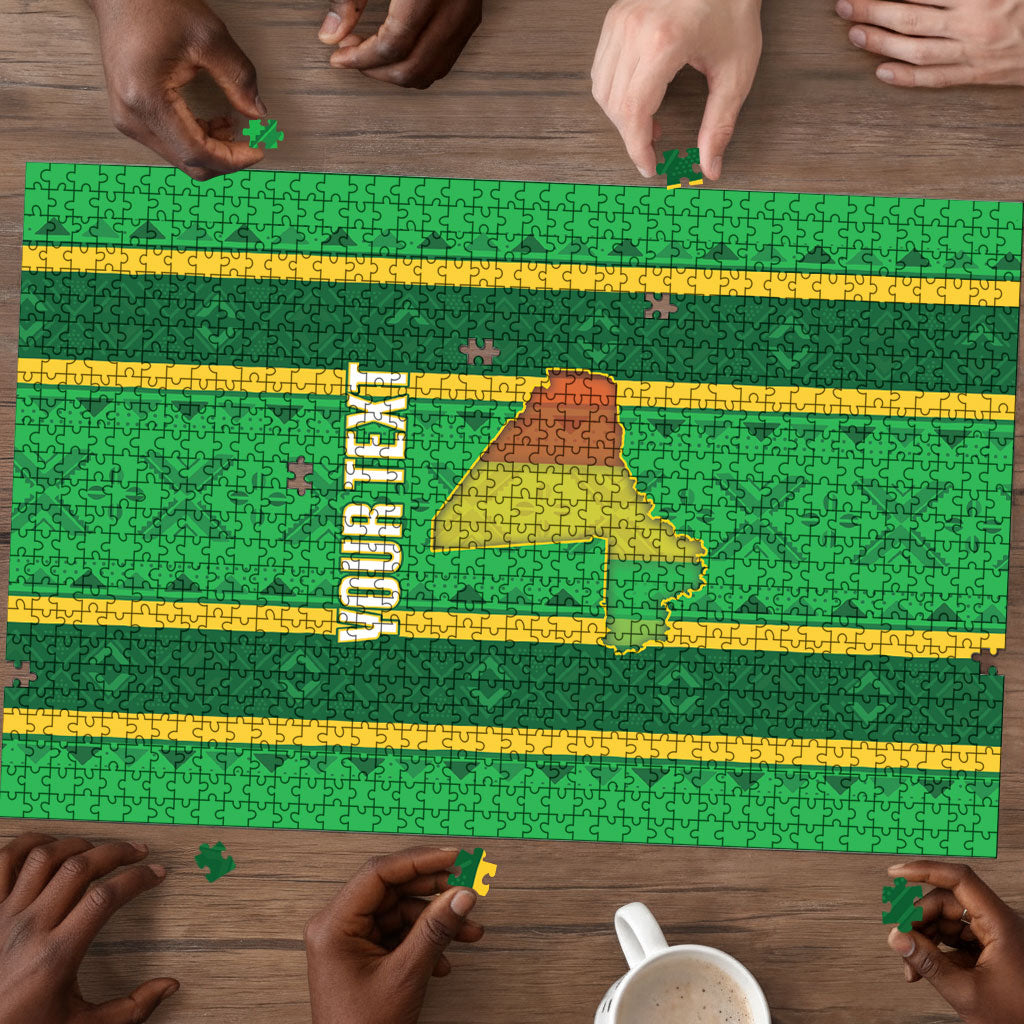 Mali Basketball Custom Puzzle Mud Cloth Bogolan Pattern