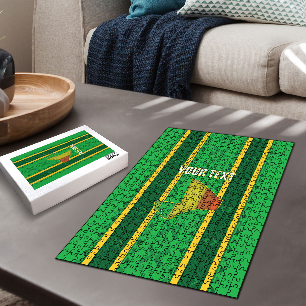 Mali Basketball Custom Puzzle Mud Cloth Bogolan Pattern