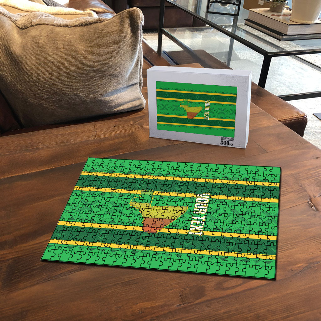 Mali Basketball Custom Puzzle Mud Cloth Bogolan Pattern