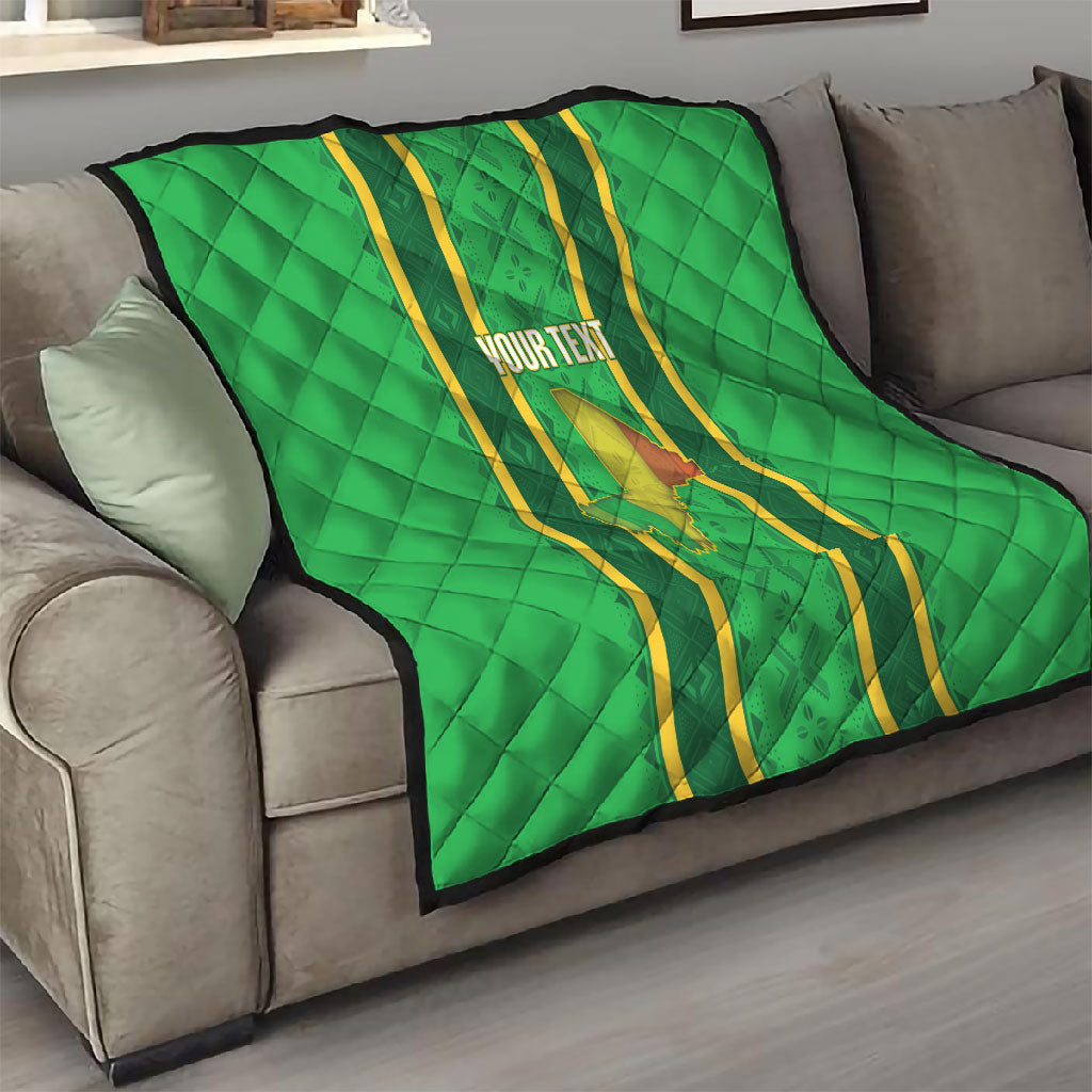 Mali Basketball Custom Quilt Mud Cloth Bogolan Pattern