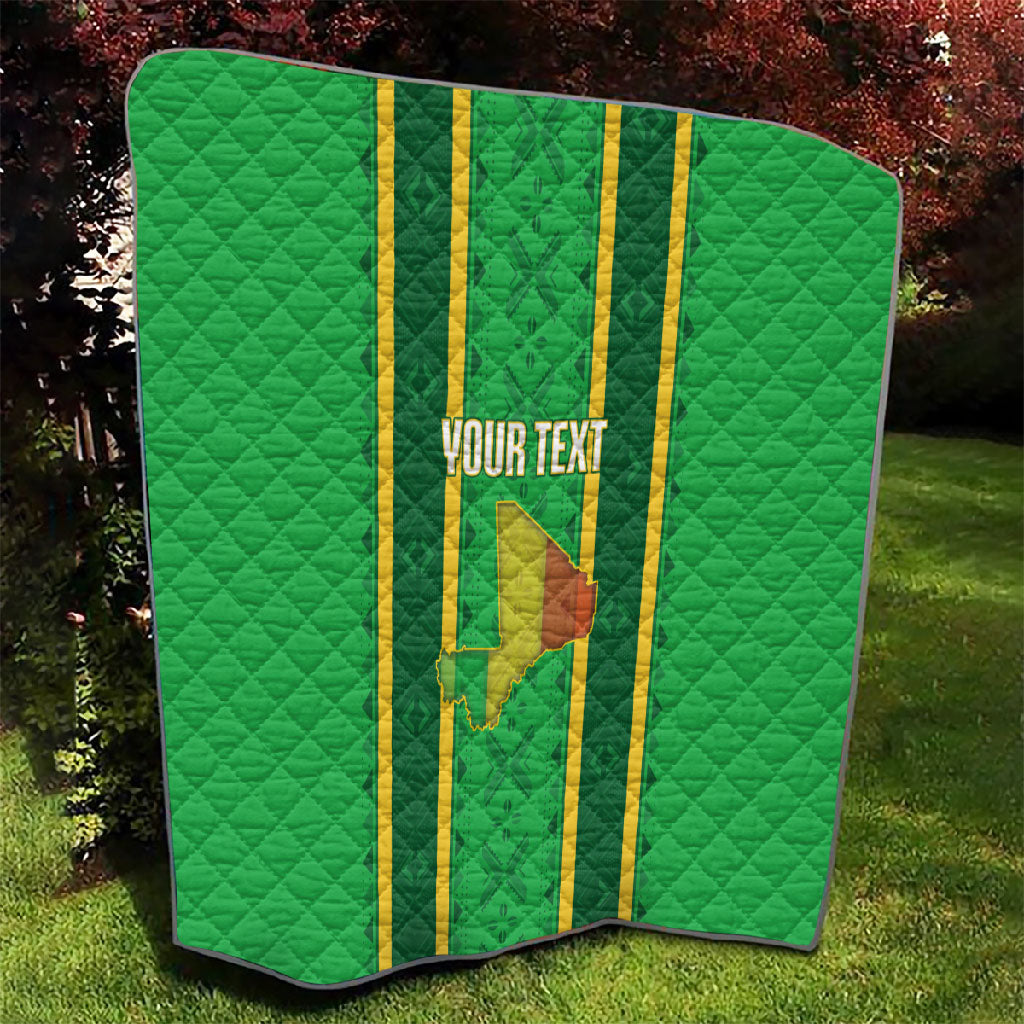 Mali Basketball Custom Quilt Mud Cloth Bogolan Pattern