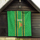 Mali Basketball Custom Quilt Mud Cloth Bogolan Pattern