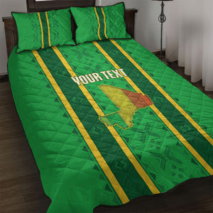 Mali Basketball Custom Quilt Bed Set Mud Cloth Bogolan Pattern