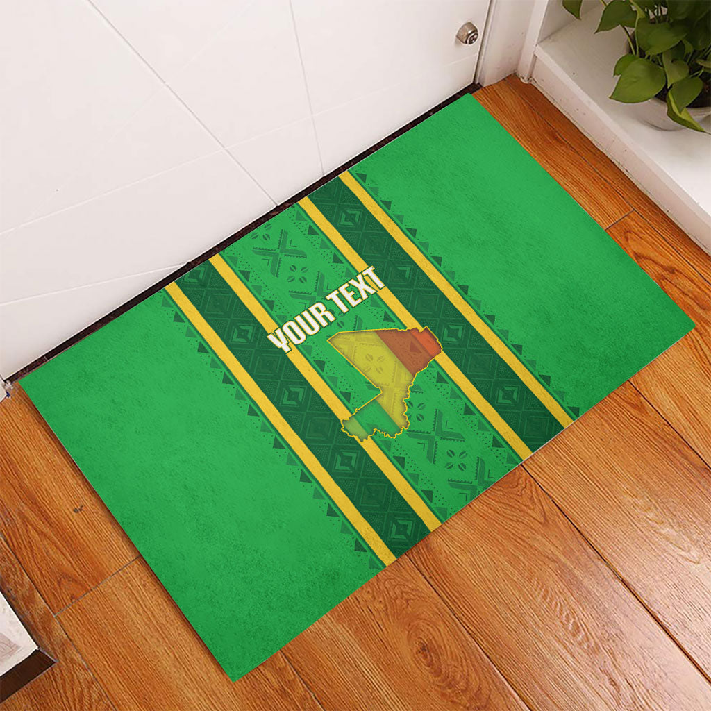 Mali Basketball Custom Rubber Doormat Mud Cloth Bogolan Pattern