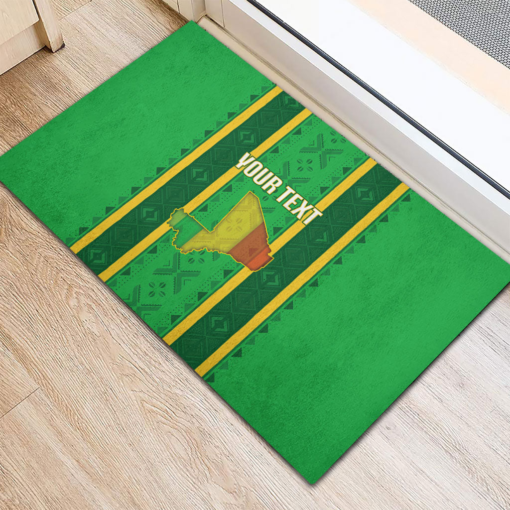Mali Basketball Custom Rubber Doormat Mud Cloth Bogolan Pattern