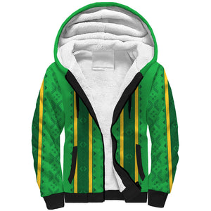 Mali Basketball Custom Sherpa Hoodie Mud Cloth Bogolan Pattern