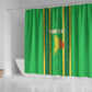 Mali Basketball Custom Shower Curtain Mud Cloth Bogolan Pattern