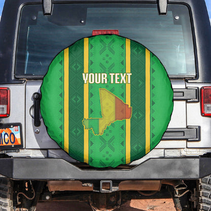 Mali Basketball Custom Spare Tire Cover Mud Cloth Bogolan Pattern