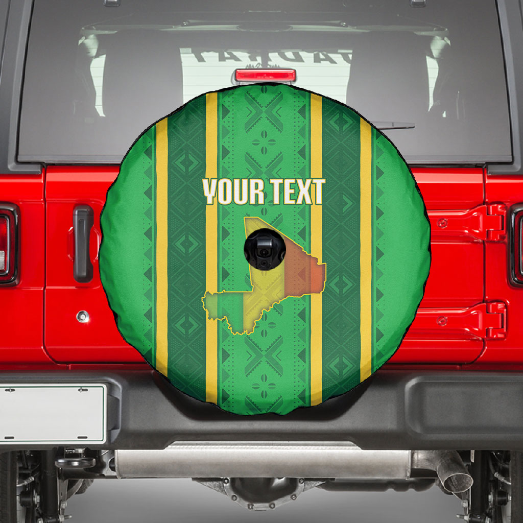 Mali Basketball Custom Spare Tire Cover Mud Cloth Bogolan Pattern