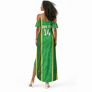 Mali Basketball Custom Summer Maxi Dress Mud Cloth Bogolan Pattern