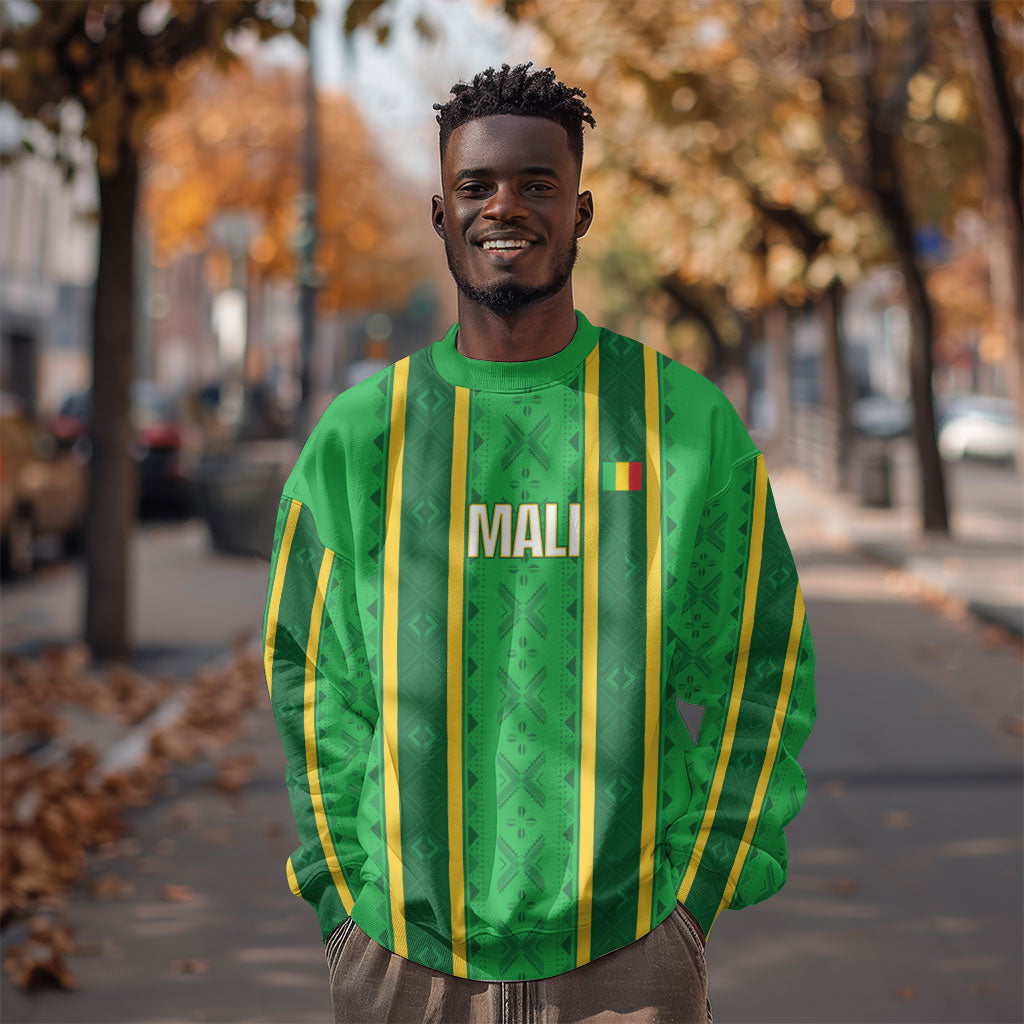 Mali Basketball Custom Sweatshirt Mud Cloth Bogolan Pattern