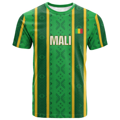 Mali Basketball Custom T shirt Mud Cloth Bogolan Pattern