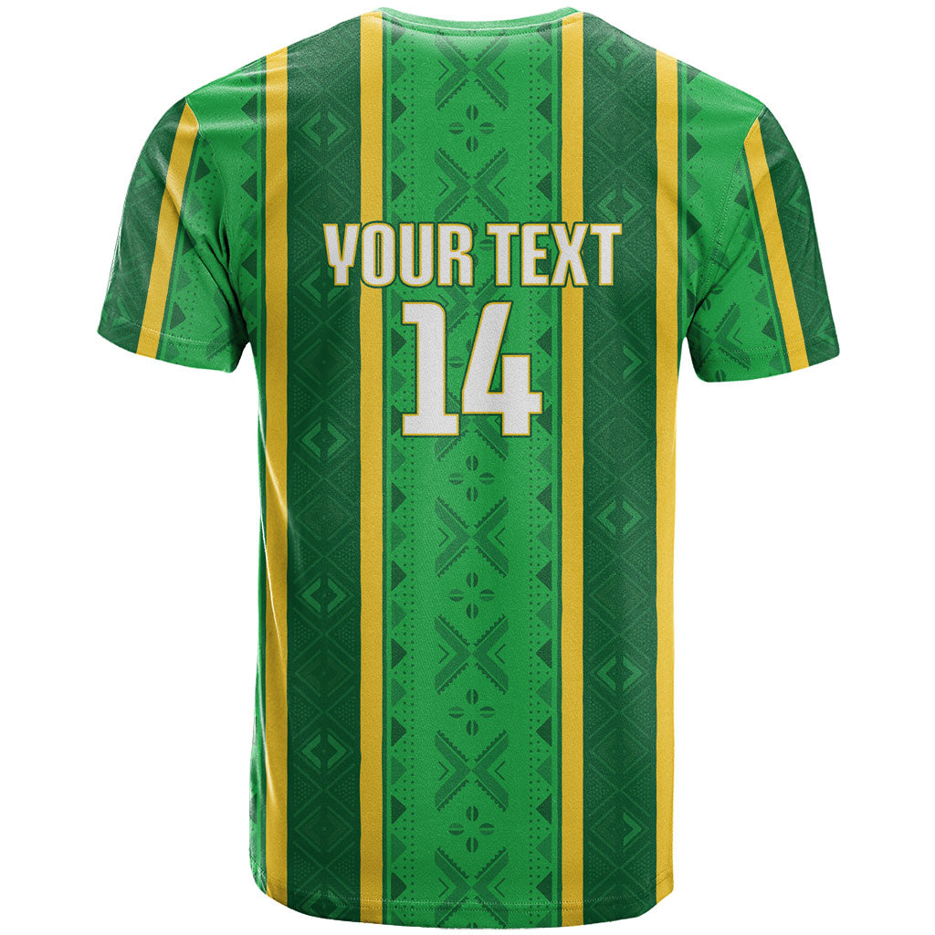 Mali Basketball Custom T shirt Mud Cloth Bogolan Pattern