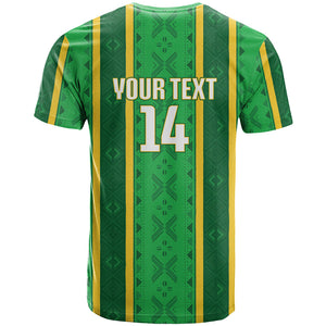 Mali Basketball Custom T shirt Mud Cloth Bogolan Pattern