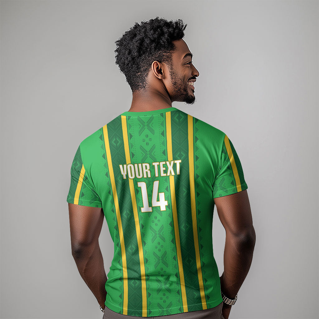 Mali Basketball Custom T shirt Mud Cloth Bogolan Pattern