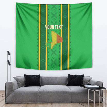 Mali Basketball Custom Tapestry Mud Cloth Bogolan Pattern