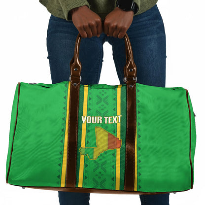 Mali Basketball Custom Travel Bag Mud Cloth Bogolan Pattern