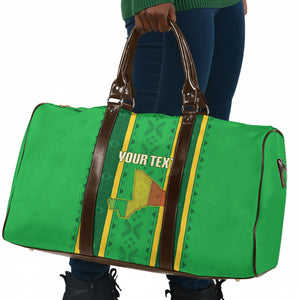 Mali Basketball Custom Travel Bag Mud Cloth Bogolan Pattern