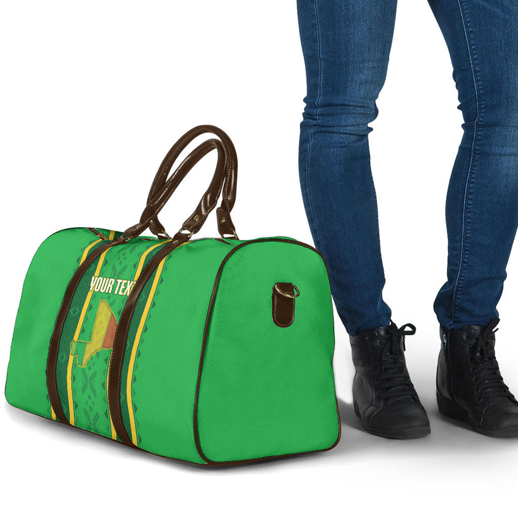 Mali Basketball Custom Travel Bag Mud Cloth Bogolan Pattern