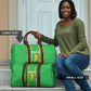 Mali Basketball Custom Travel Bag Mud Cloth Bogolan Pattern