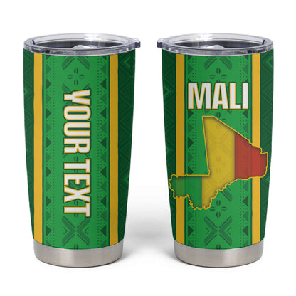 Mali Basketball Custom Tumbler Cup Mud Cloth Bogolan Pattern