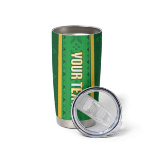 Mali Basketball Custom Tumbler Cup Mud Cloth Bogolan Pattern
