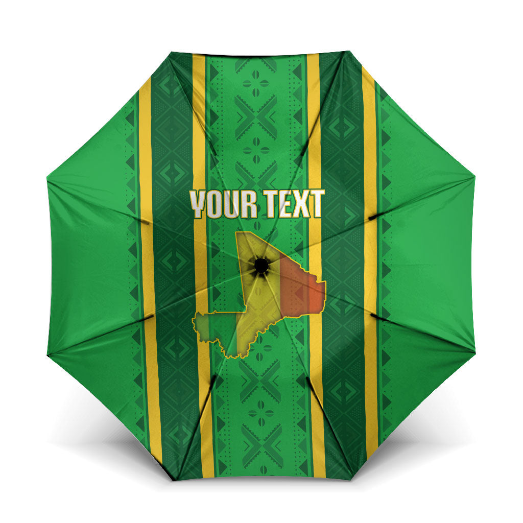 Mali Basketball Custom Umbrella Mud Cloth Bogolan Pattern