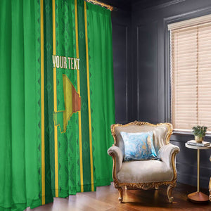 Mali Basketball Custom Window Curtain Mud Cloth Bogolan Pattern