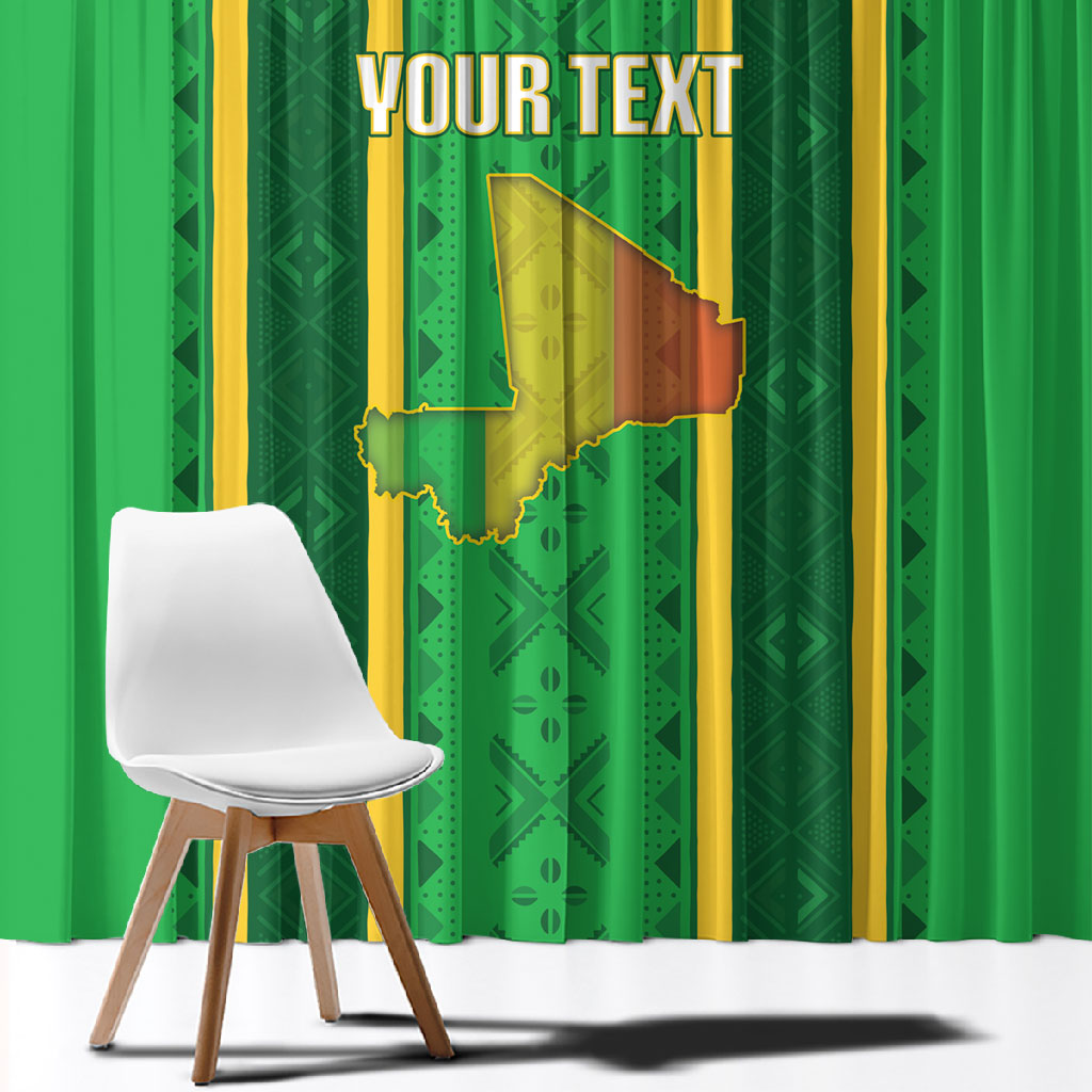 Mali Basketball Custom Window Curtain Mud Cloth Bogolan Pattern