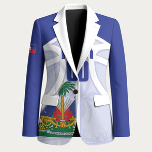 Haiti Basketball Custom Blazer Ayiti Coat Of Arms White Sporty Style
