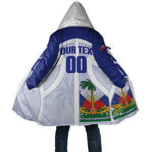 Haiti Basketball Custom Cloak Ayiti Coat Of Arms White Sporty Style