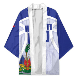 Haiti Basketball Custom Kimono Ayiti Coat Of Arms White Sporty Style